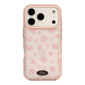Korean Style Floral Transparent Phone Case Stylish Women's Phone Case