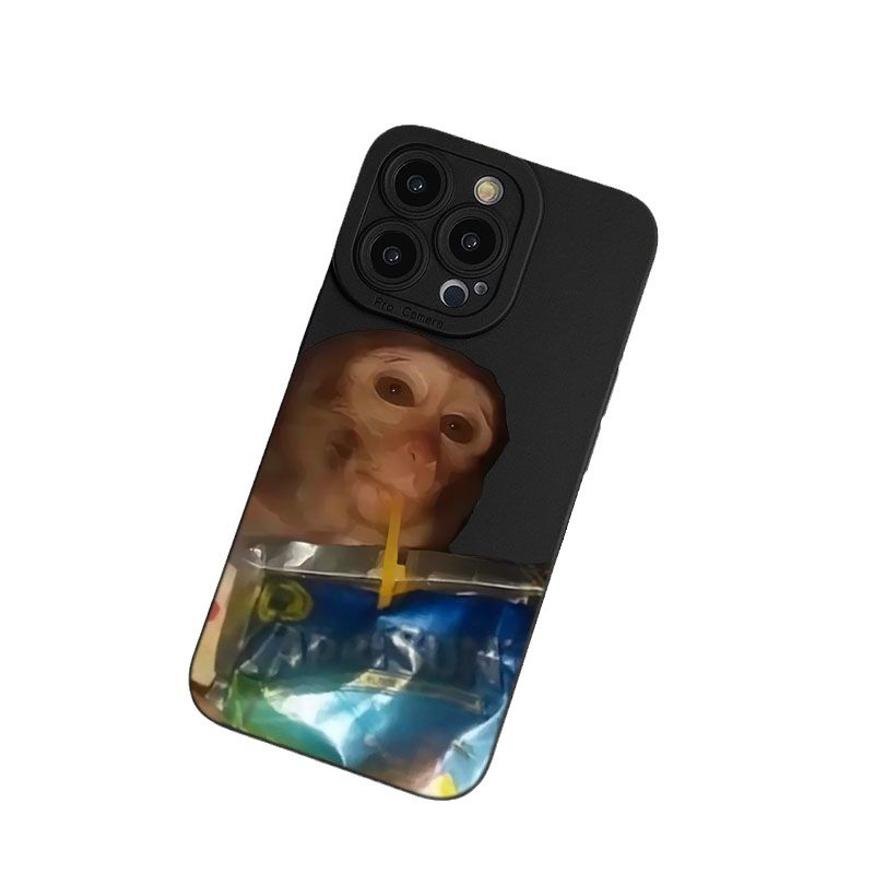Monkey Pattern Phone Case, Cute Phone Protective Cover, Phone Accessory